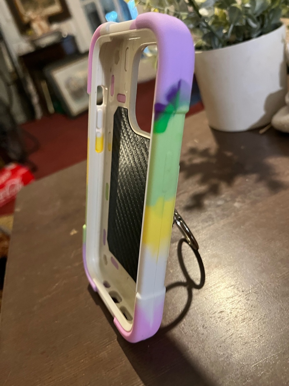NEW Dteck Compatible with iPhone 14 Pro Case 6.1-P with Ring Stand,
